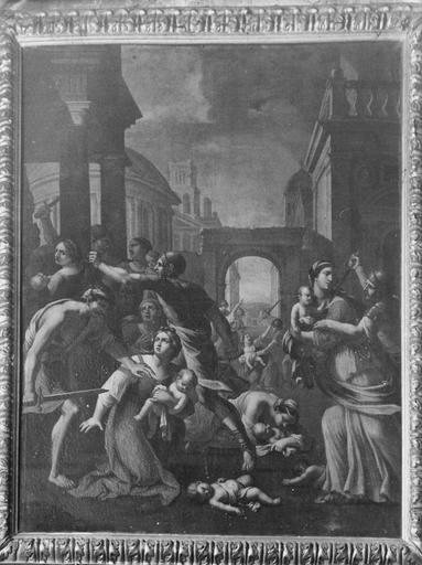 tableau : Le Massacre des Innocents, huile sur toile, d'après Guido Reni