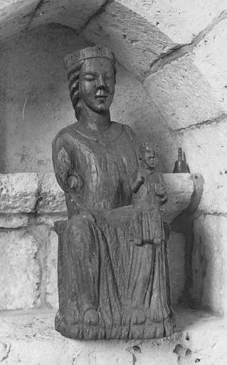 statue : Vierge à l'Enfant, bois, fin 13e ou début 14e siècle