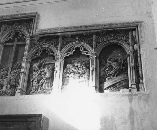 retable de la Passion, pierre sculptée, partie droite