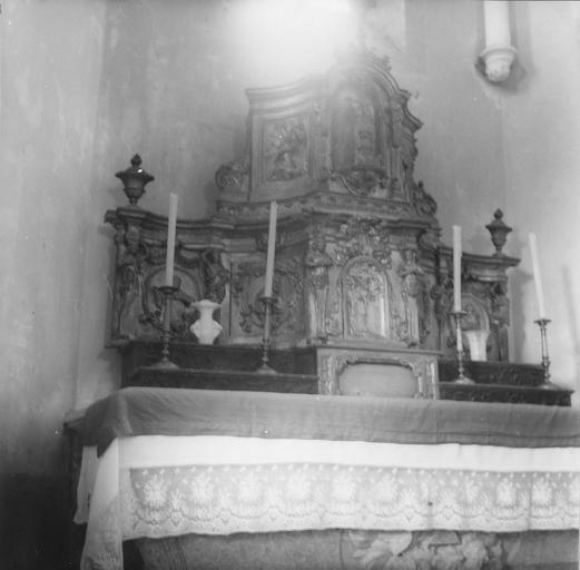 tabernacle du maître-autel, bois sculpté et doré