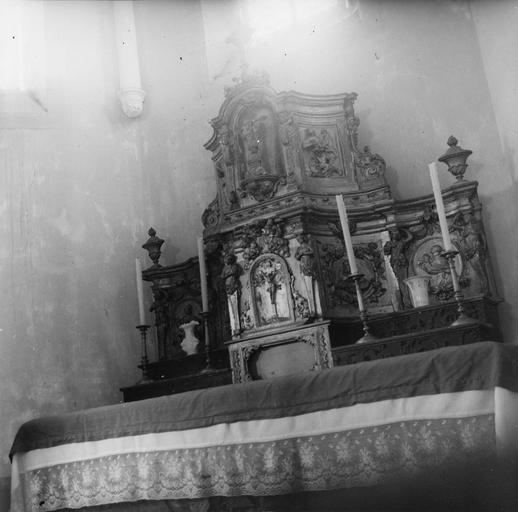 tabernacle du maître-autel, bois sculpté et doré