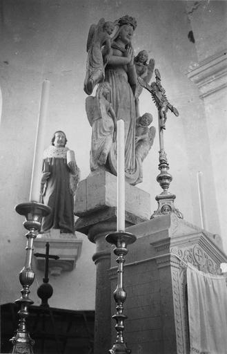 Groupe sculpté : la Glorification de la Vierge