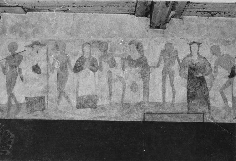 peinture monumentale : Danse macabre, mur Nord