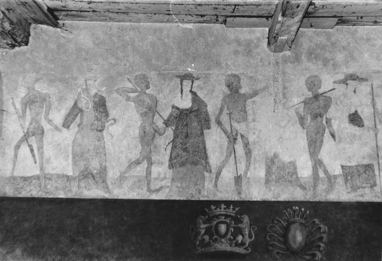 peinture monumentale : Danse macabre, mur Nord