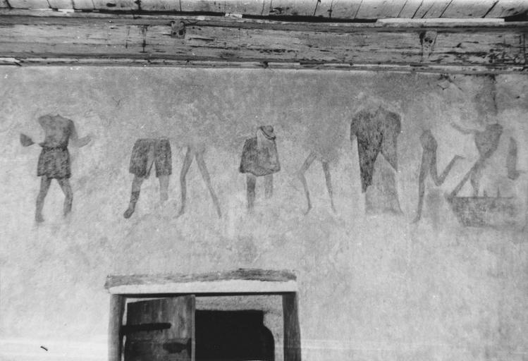peinture monumentale : Danse macabre, mur du porche