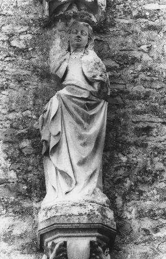 statue : sainte, pierre, fin 15e siècle