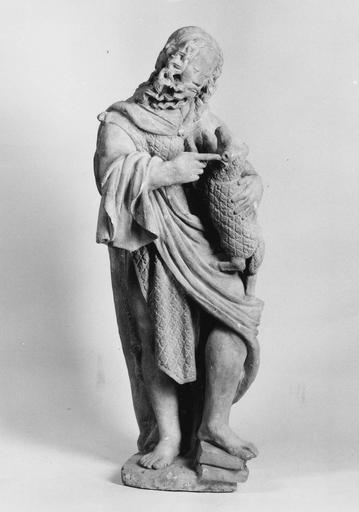 statue : saint Jean-Baptiste, pierre - © Ministère de la Culture (France), Médiathèque du patrimoine et de la photographie (objets mobiliers), tous droits réservés