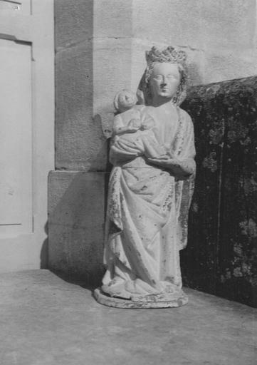 statue : Vierge à l'Enfant, bois