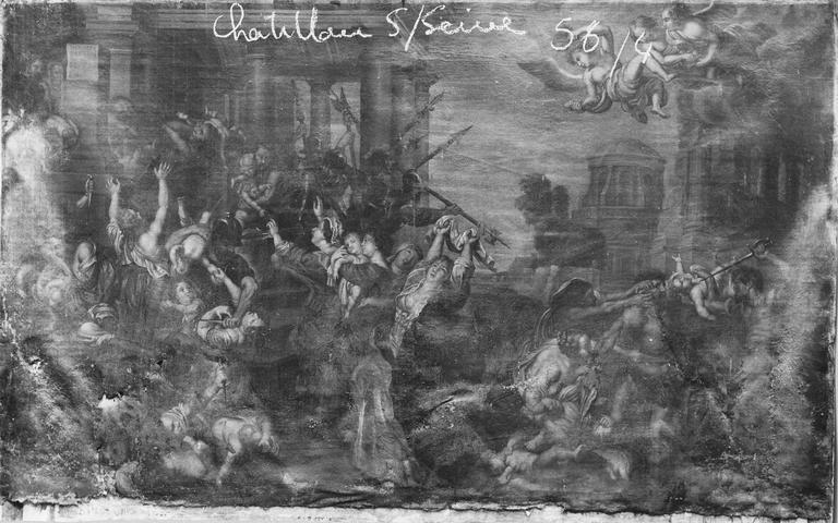 tableau : le Massacre des Innocents, huile sur toile