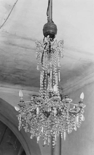 lustre, cuivre et cristal