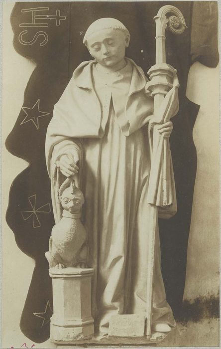 statue : saint Jean de Réome, vue générale