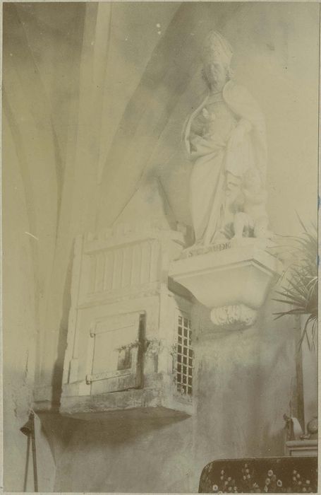 statue : saint Claude ; tour eucharistique, vue générale