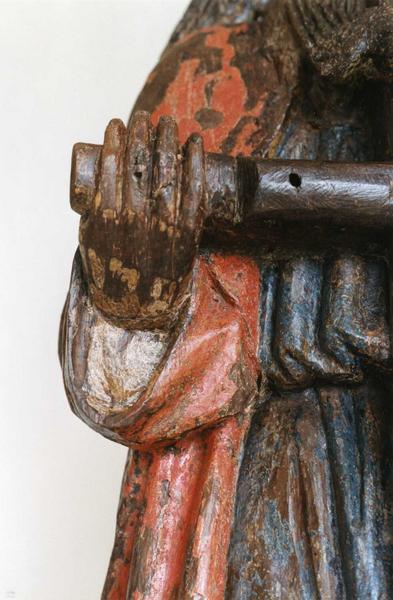 groupe sculpté : la Trinité, détail