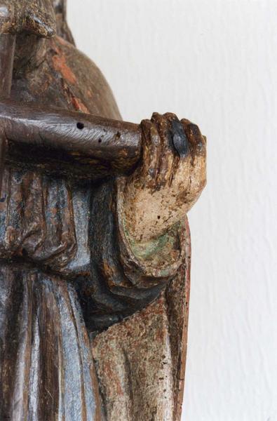 groupe sculpté : la Trinité, détail