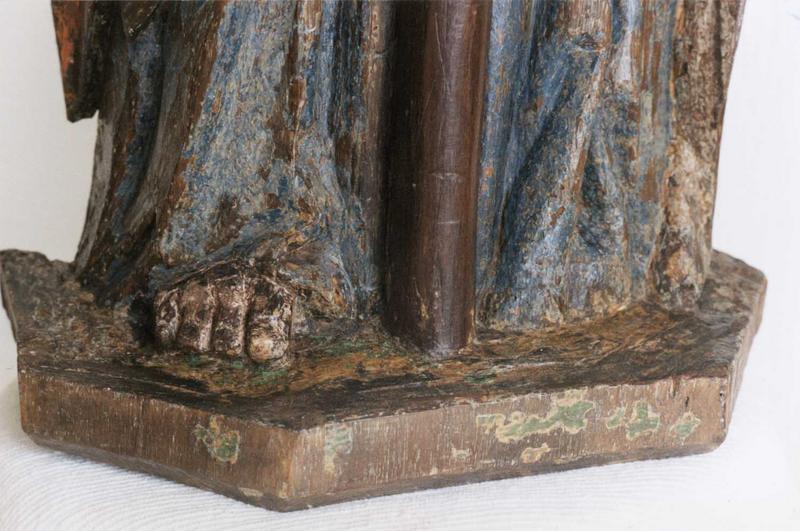 groupe sculpté : la Trinité, détail
