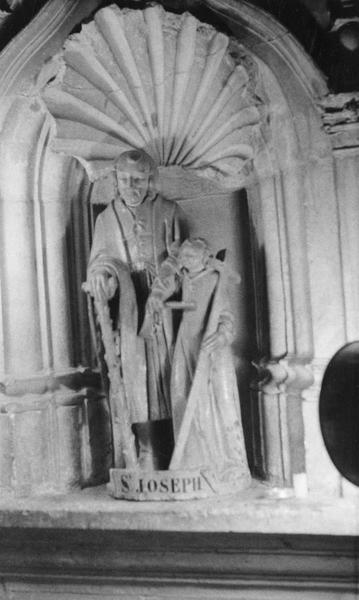 Groupe sculpté : saint Joseph et l'Enfant Jésus