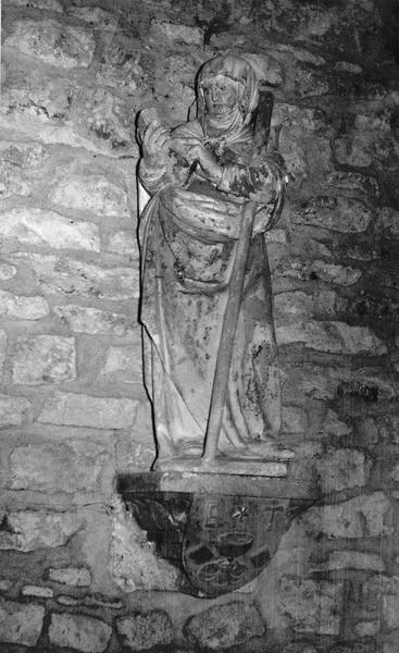 statue : sainte abbesse non identifiée