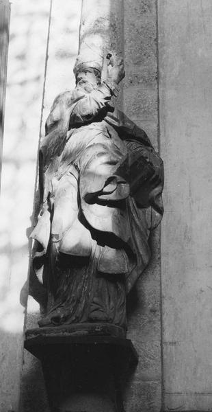 statue : saint Ambroise (?) - © Ministère de la Culture (France), Médiathèque du patrimoine et de la photographie (objets mobiliers), tous droits réservés