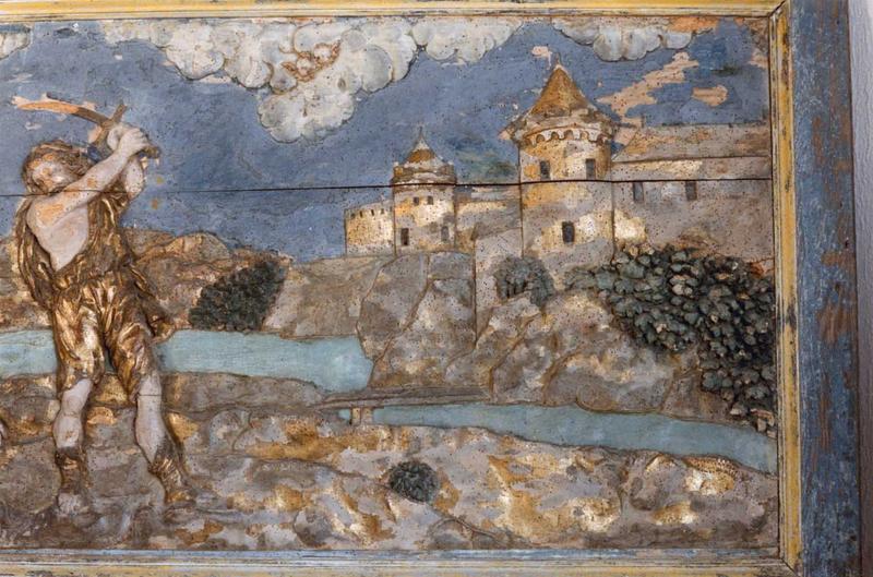 bas-relief : scène de martyre, partie droite