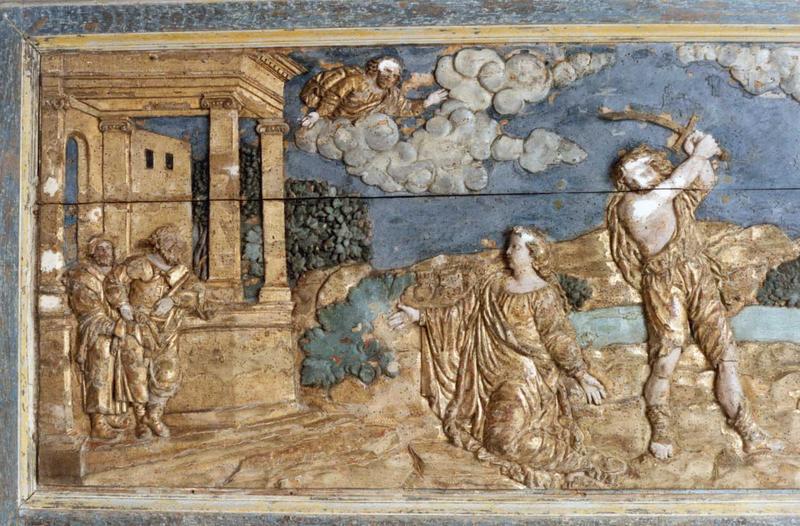 bas-relief : scène de martyre, partie droite