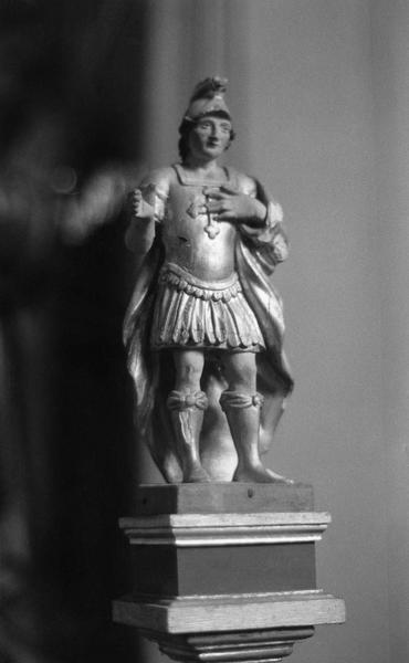 statue : saint Blaise (bâton de confrérie)