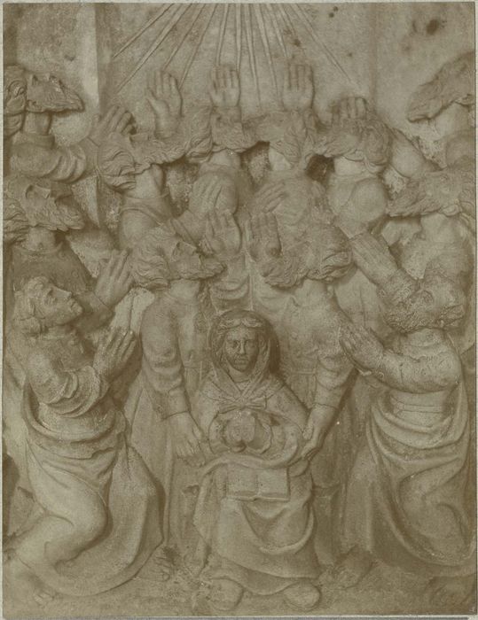 bas-reliefs : scènes de la vie de la Vierge, détail