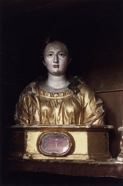 buste-reliquaire : sainte Barbe, vue générale - © Ministère de la Culture (France), Médiathèque du patrimoine et de la photographie (objets mobiliers), tous droits réservés