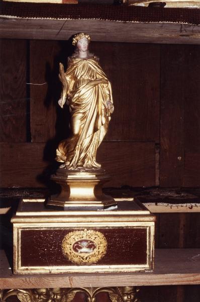 statue-reliquaire (statuette) : sainte Philomènevue générale - © Ministère de la Culture (France), Médiathèque du patrimoine et de la photographie (objets mobiliers), tous droits réservés