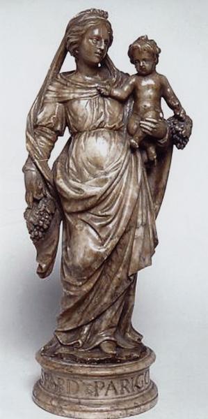 statue (statuette) : Vierge à l'Enfant, vue générale - © Ministère de la Culture (France), Médiathèque  du patrimoine et de la photographie (objets mobiliers), tous droits réservés