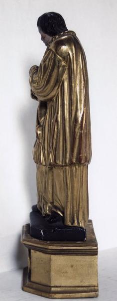 statue-reliquaire : saint religieux ou sainte Madeleine (?), vue générale