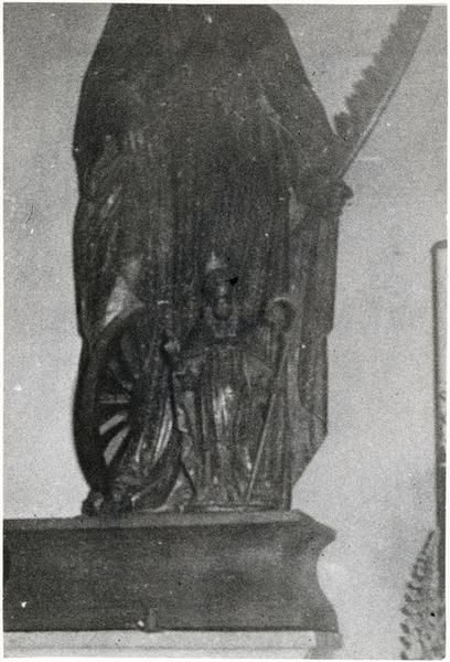 statue : saint Blaise, vue générale