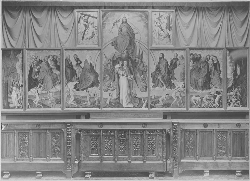 retable du Jugement dernier, vue générale du retable ouvert