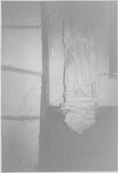 statue (petite nature) : saint Claude (?), vue générale