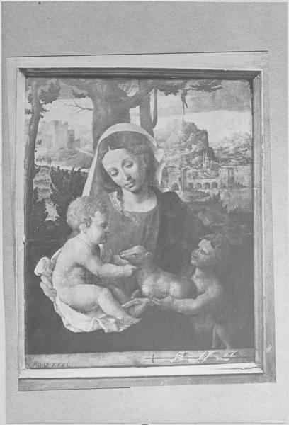 Tableau : la Vierge à l'Enfant et Saint-Jean-Baptiste