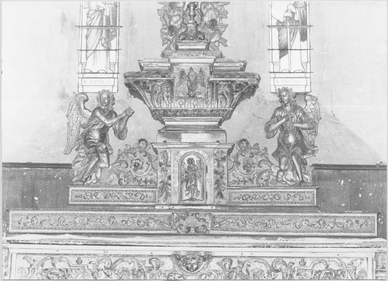 autel, gradins d'autel, tabernacle, exposition (maître-autel), vue générale