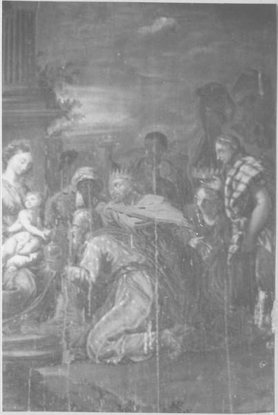 tableau : l'Adoration des Mages, détail