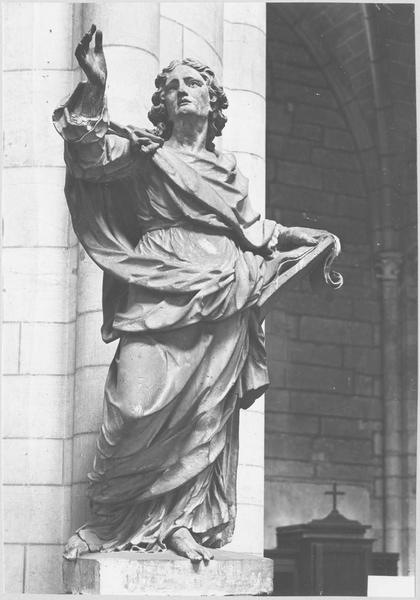 statue : saint Augustin, vue générale - © Ministère de la Culture (France), Médiathèque du patrimoine et de la photographie (objets mobiliers), tous droits réservés