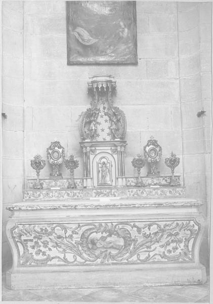 autel, gradins d'autel, tabernacle, exposition, vue générale - © Ministère de la Culture (France), Médiathèque du patrimoine et de la photographie (objets mobiliers), tous droits réservés