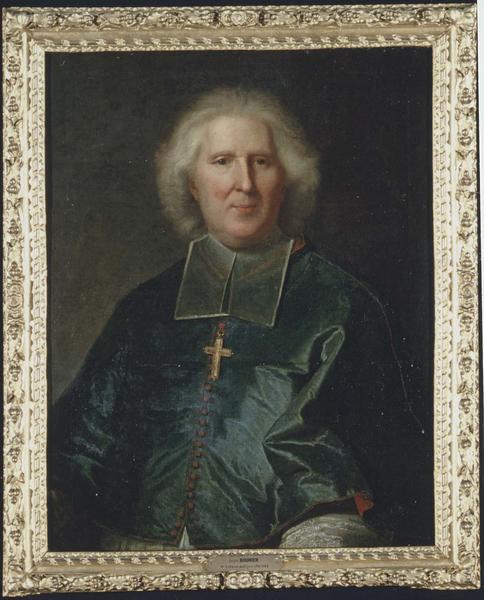 Tableau et son cadre : portrait de Mgr Jean Bouhier, évêque de Dijon