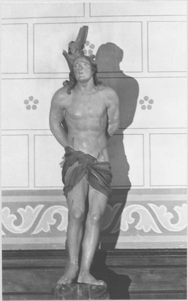 statue : saint Sébastien, vue  générale