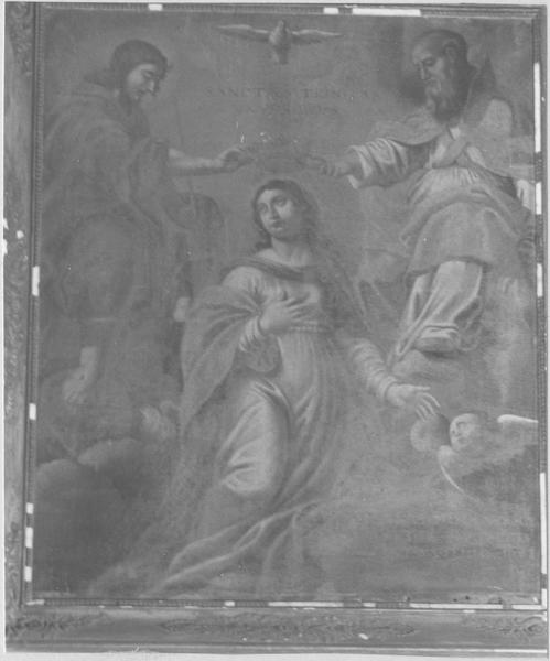 tableau : la Couronnement de la Vierge, vue générale