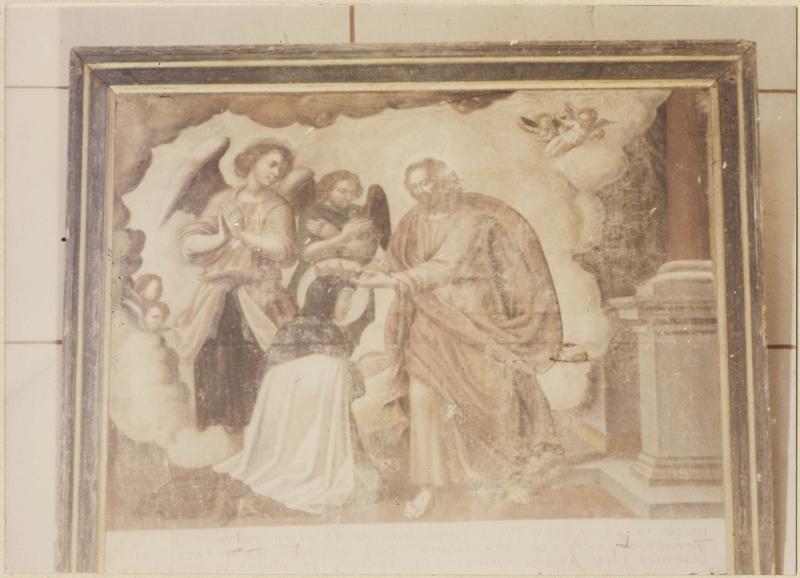 tableau : le Christ couronnant sainte Thérèse d'Avila, vue générale