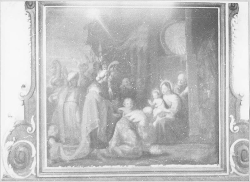 tableau : l'Adoration des Mages, vue générale