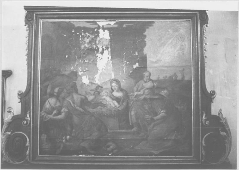 tableau : l'Adoration des bergers, vue générale