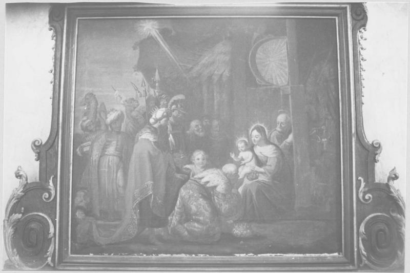 tableau : l'Adoration des Mages, vue générale