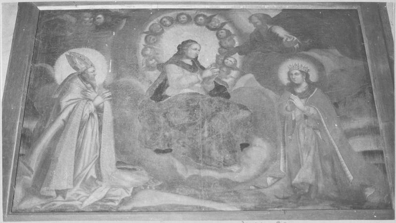 tableau : l'Assomption de la Vierge entre saint Augustin et sainte Reine, vue générale - © Ministère de la Culture (France), Médiathèque du patrimoine et de la photographie (objets mobiliers), tous droits réservés