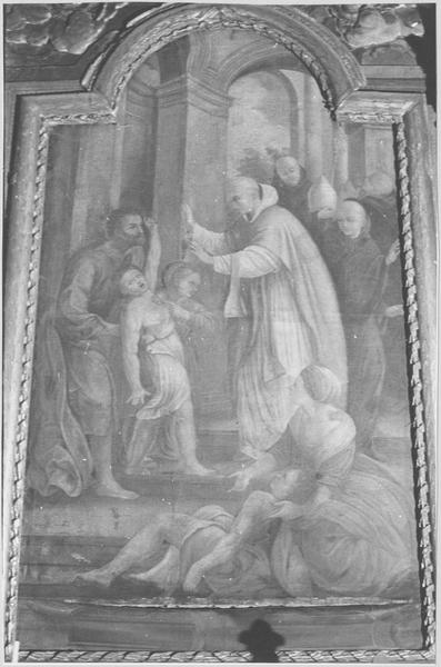 tableau : saint Jean de Reome guérissant un enfant, vue générale