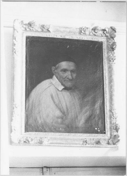 tableau et son cadre : saint Vincent de Paul, vue générale