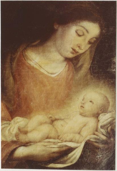 tableau : la Nativité, vue partielle
