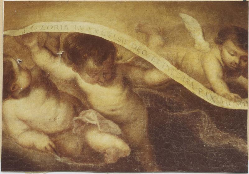 tableau : la Nativité, détail